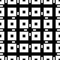 Poster - Black squares mesh. Vector mesh pattern.