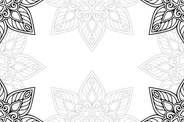 Ramadan kareem background with mandala ornament