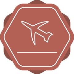 Poster - Unique Flight Takeoff Line Vector Icon