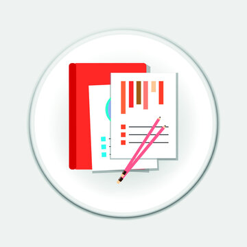 Document vector icon. Illustration isolated for graphic and web design.