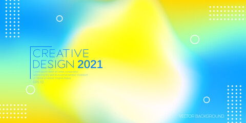 Poster - Modern liquid colorful background. Abstract fluid gradient shapes composition. Futuristic gradient style and freedom graphic design exploration. Vector