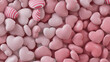 © RocknRoller Studios - Multicolored Heart background. Valentine Wallpaper with Pink, Polka Dot and Striped love hearts. 3D Render