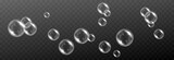 Fototapeta  - Vector soap bubble. Realistic soap bubble png, glare. Foam bubbles png. Powder, soap, detergent. Vector image.	