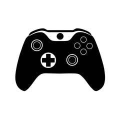 Sticker - Game joystick in the logo vector.A gamepad for the next-generation console in vector.