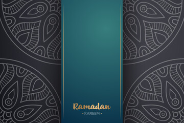 Ramadan kareem background with mandala ornament