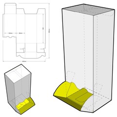 Wall Mural - Dispenser Box and Die-cut Pattern. The .eps file is full scale and fully functional. Prepared for real cardboard production.