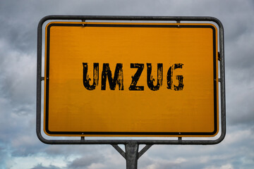 Sticker - Umzug Wegweiser