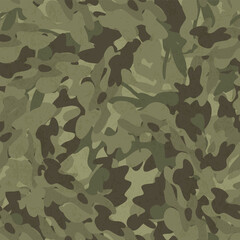 Poster - Camouflage seamless pattern. Seamless vector background.