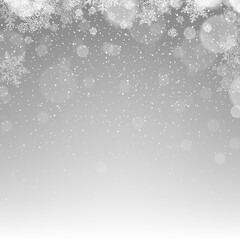 Poster - Merry Christmas Abstract Background. Snowfall illustration.