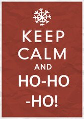 Poster - Keep Calm and Ho-Ho-Ho! Poster with Christmas Greetings