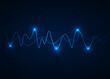 © natrot - Sound wave background. Wave of musical soundtrack