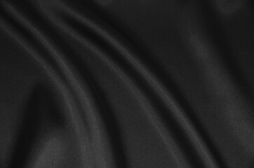 Black satin, silk, texture background