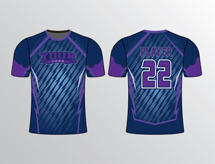 Wall Mural - Softball baseball slowpitch esports sports gear for team jersey template and 2D mockup
