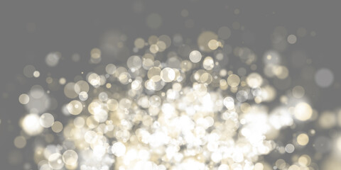 Bokeh Abstract shiny light and glitter with de focused. Glitter light background, Gold, White, Blue bokeh glitter sparkle background. Bokeh light effect creative background.