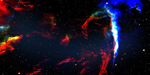 space nebula cloud with sunlight galaxy background. astronomy cloud fractal dust with cloud backgrou