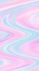 Wall Mural - abstract pastel pink and blue holo holographic waves vertical background design
