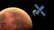 space probe orbiting mars