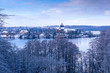 Ratzeburg in a wintry mood with a view of the cathedral 