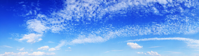 Wall Mural - panorama - blue sky and white clouds