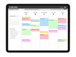 © Kaspars Grinvalds - Calendar app sample interface design on tablet computer
