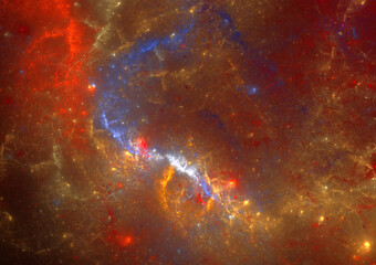 Wall Mural - space background, stars and galaxy abstract