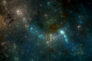 Wall Mural - space background, stars and galaxy abstract