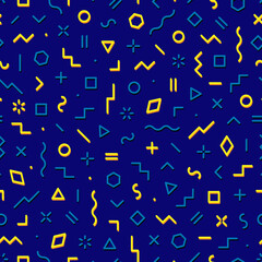 Poster - geometric seamless pattern. repeated abstract background. design patterns for summer prints. repeati