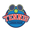 © sultan - tennis court logo with text space for your slogan tag line, vector illustration