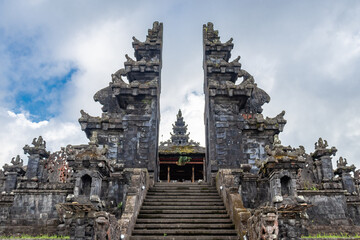 Sticker - Porte du temple de Besakih à Bali, Indonésie