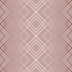 Poster - Abstract geometric seamless pattern. Art deco. Repeated elegant gatsby background. Repeating beautiful texture. Fancy patern. Pastel color. Fashion design for wallpapers, gift wrappers, prints. Vector