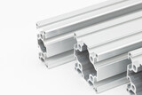 Fototapeta Tulipany - Alluminum Extruded construction profiles for cnc machines