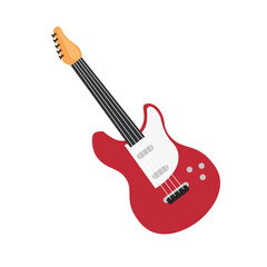 Poster - electric guitar instrument musical icon vector illustration design