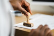 © Andrey Popov - African American Notary Contract Stamp