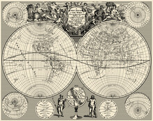 Antique Map Of The World	