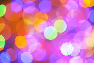 Abstract background with bokeh defocused lights