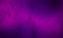 Rough Ultra Violet Bright Concrete Or Cement Surface Background With Space For Text. Colorful Abstract Grunge Decorative Gradiented Purple Stucco Wall Background.