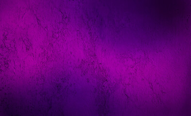 rough ultra violet bright concrete or cement surface background with space for text. colorful abstract grunge decorative gradiented purple stucco wall background.