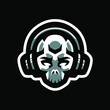© Fdesigns710 - Skull head wear headphone sport mascot logo design