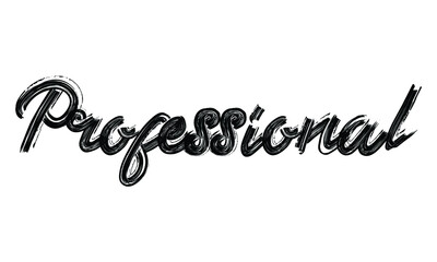 Poster - Professional Typography Black Text Hand written Brush font drawn phrase decorative script letter on the White background for sayings