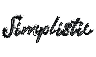 Poster - Simplistic Typography Black Text Hand written Brush font drawn phrase decorative script letter on the White background for sayings