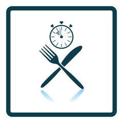 Sticker - Fast Lunch Icon