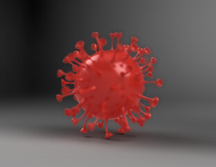 Wall Mural - Virus the coronavirus up close, macro COVID-19