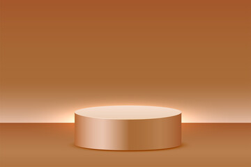 Wall Mural - empty product display background with podium platform