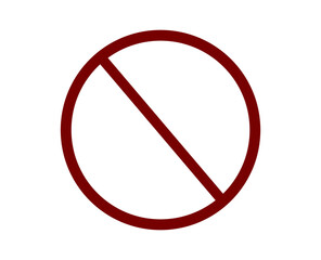 Poster - no sign vector icon. Editable stroke. Symbol in Line Art Style for Design, Presentation, Website or Apps Elements. Pixel vector graphics - Vector