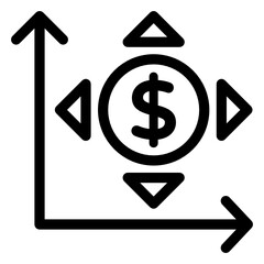 Poster - 
Financial connection in linear style icon, editable vector 
