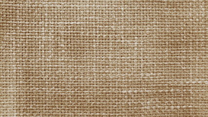 Wall Mural - light brown beige linen texture, burlap fabric as background. close up beige weaving or mesh fabric texture background. 