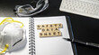 © Faizzamal - Safety Data Sheet wording on table with keyboard, safety spectacles, notebook and N95 Dust mask