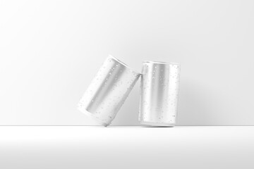 Wall Mural - 150ml Soda Can White Blank 3D Rendering Mockup