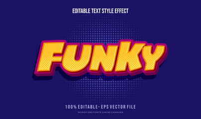 kids theme text style.  Vector editable text style effect.