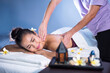 Neck and back Thai oil massage in spa salan
